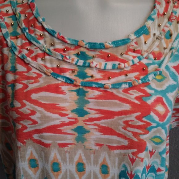 ALFRED DUNNER Geometric Shapes Top - Picture 3 of 10